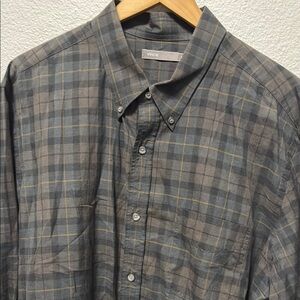 Vince Men's Plaid Button Down Shirt‎